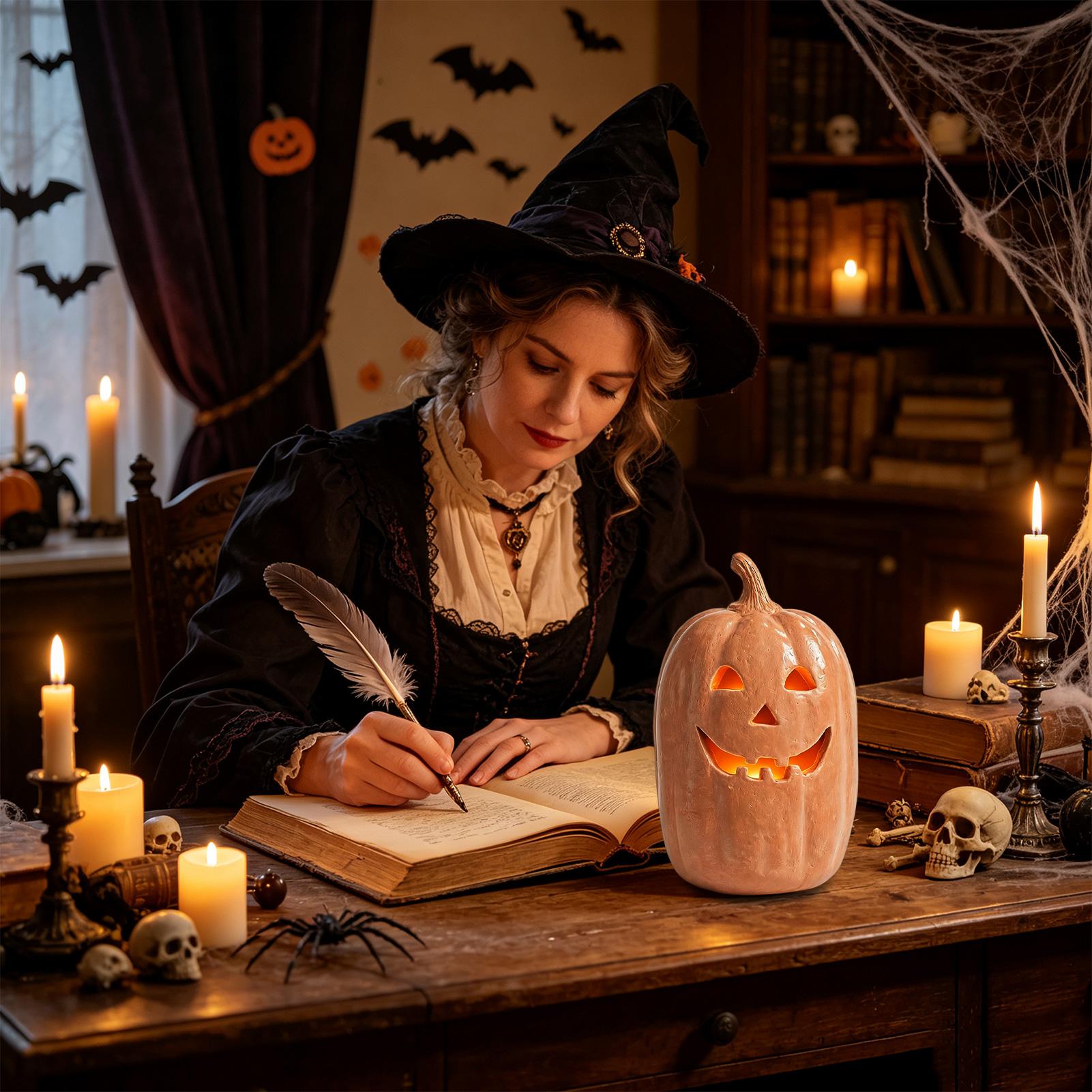 Resin Crafts - Halloween Pumpkins Crafts Resin Handmade Pumpkin