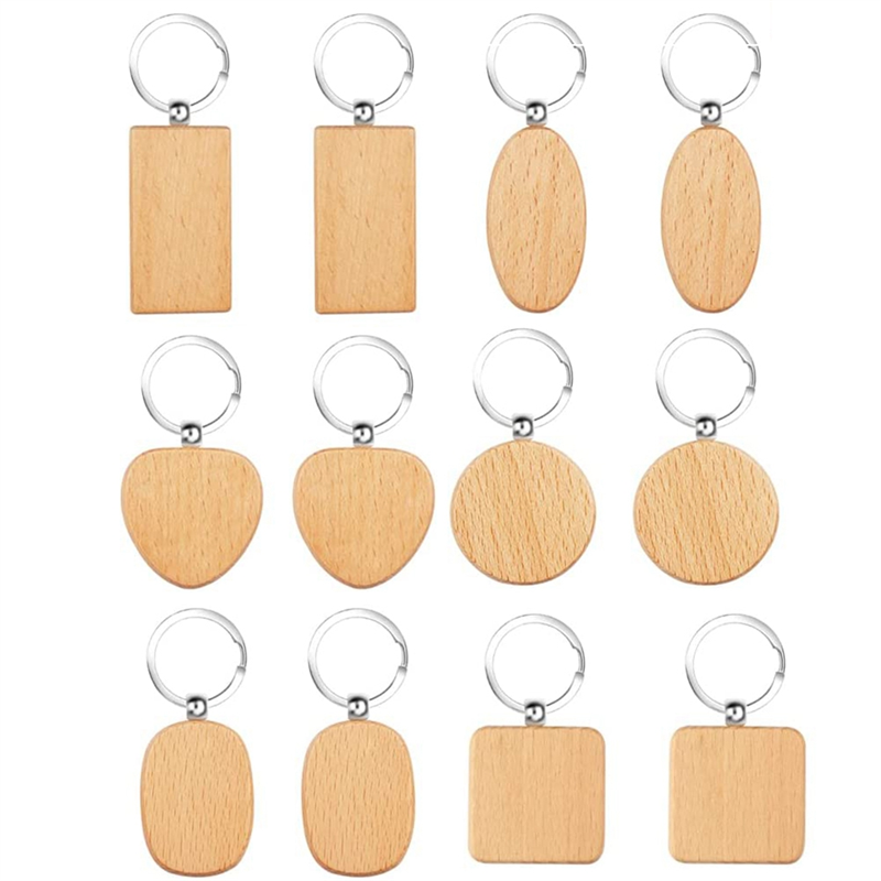 Wooden Key Ring Blank Wooden K - огляд і ціна Wood Ring Blank