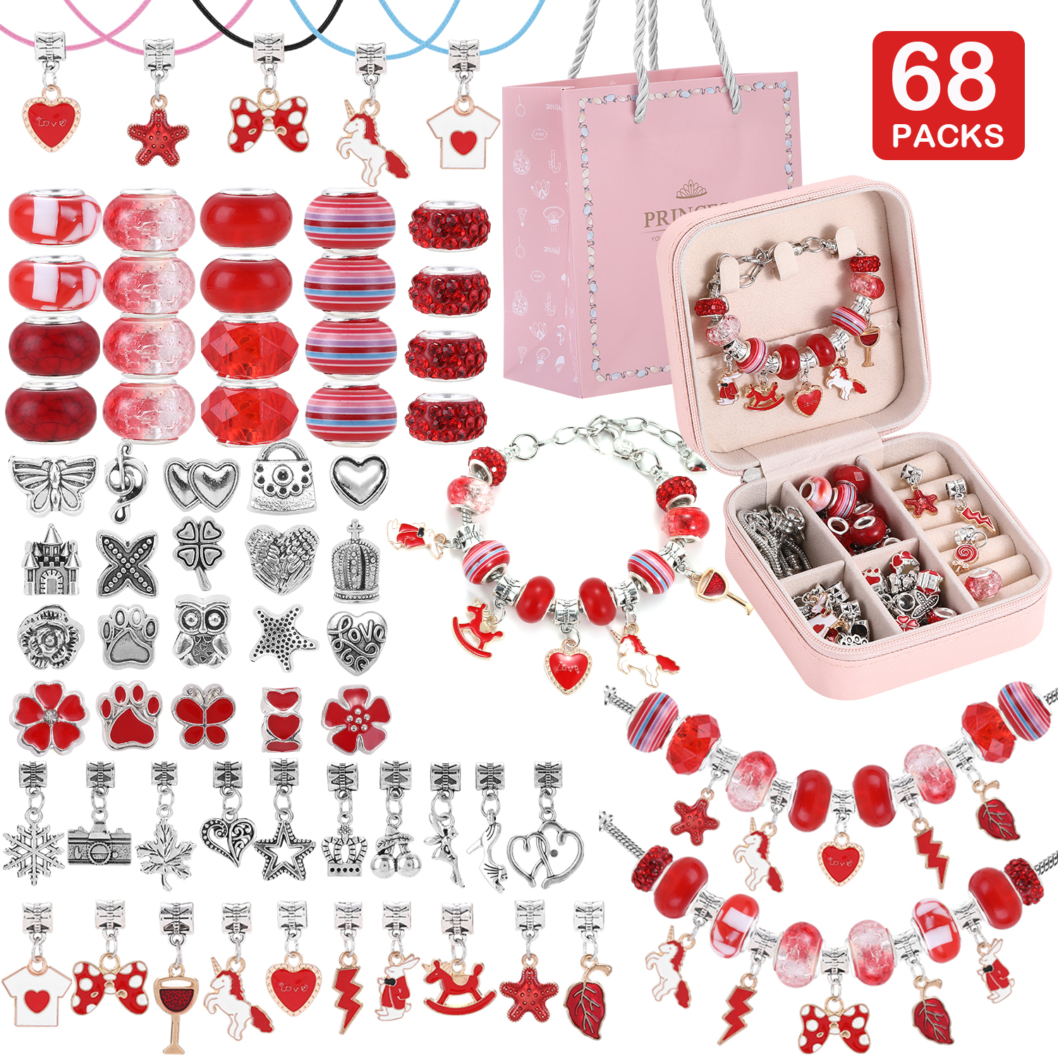 68-Piece Beaded Bracelet Makin - огляд і ціна Resin Jewelry Kit