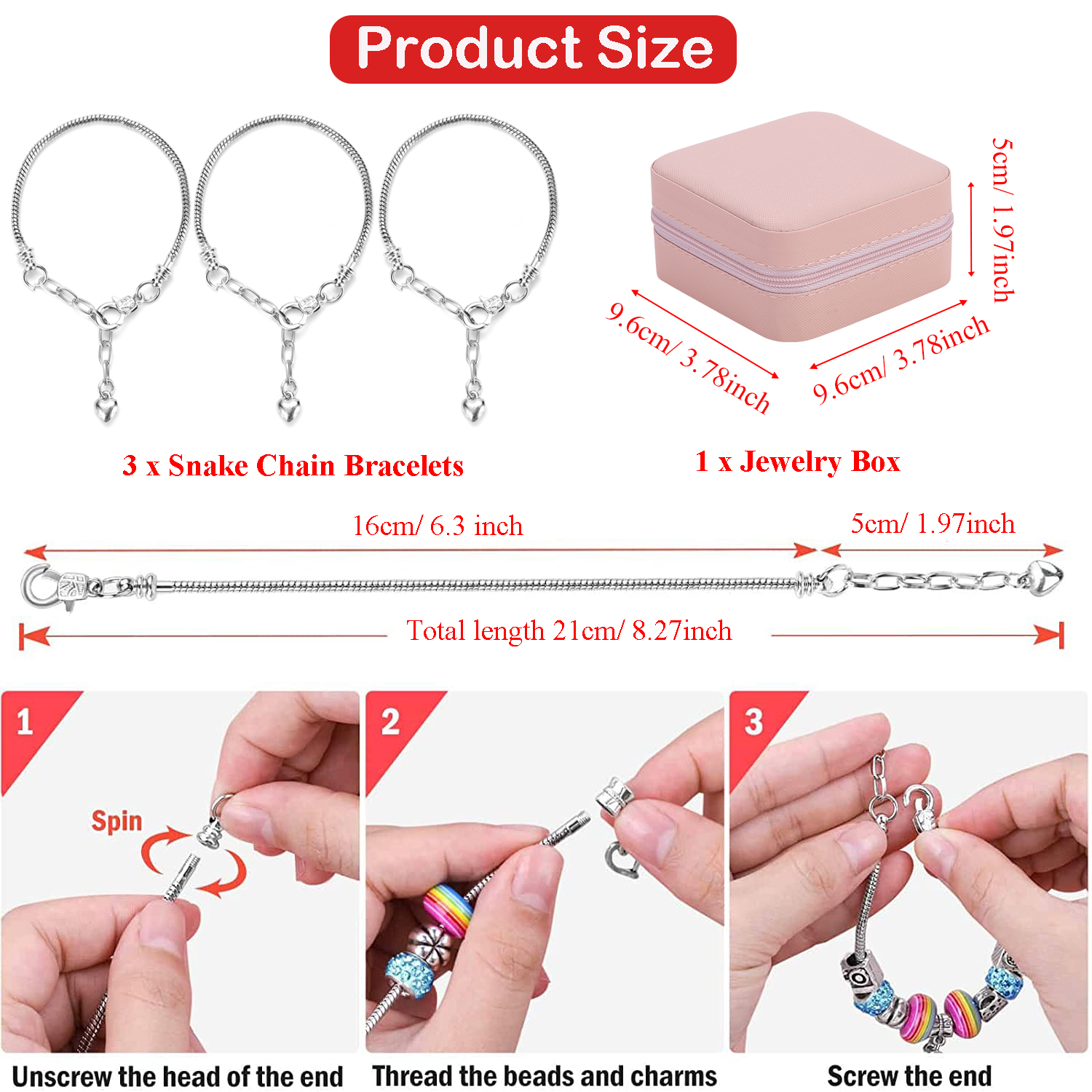 68-Piece Beaded Bracelet Makin - огляд і ціна Resin Jewelry Kit
