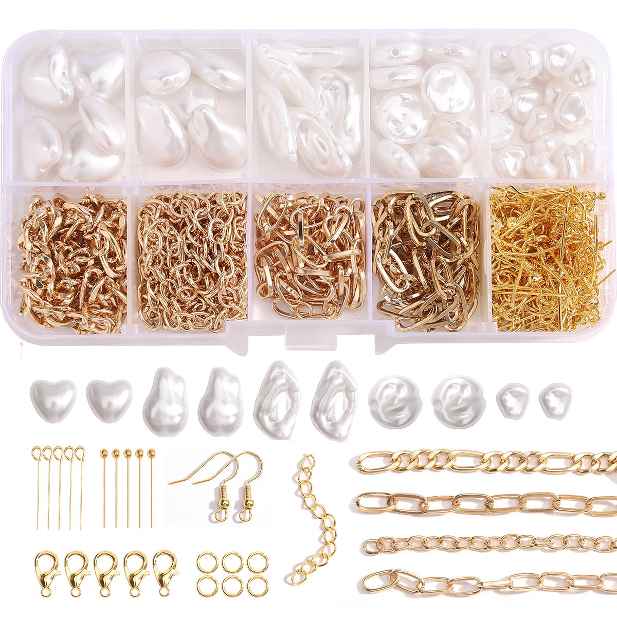 179/366pcs 1Box ABS Irregular  - огляд і ціна Resin Jewelry Kit