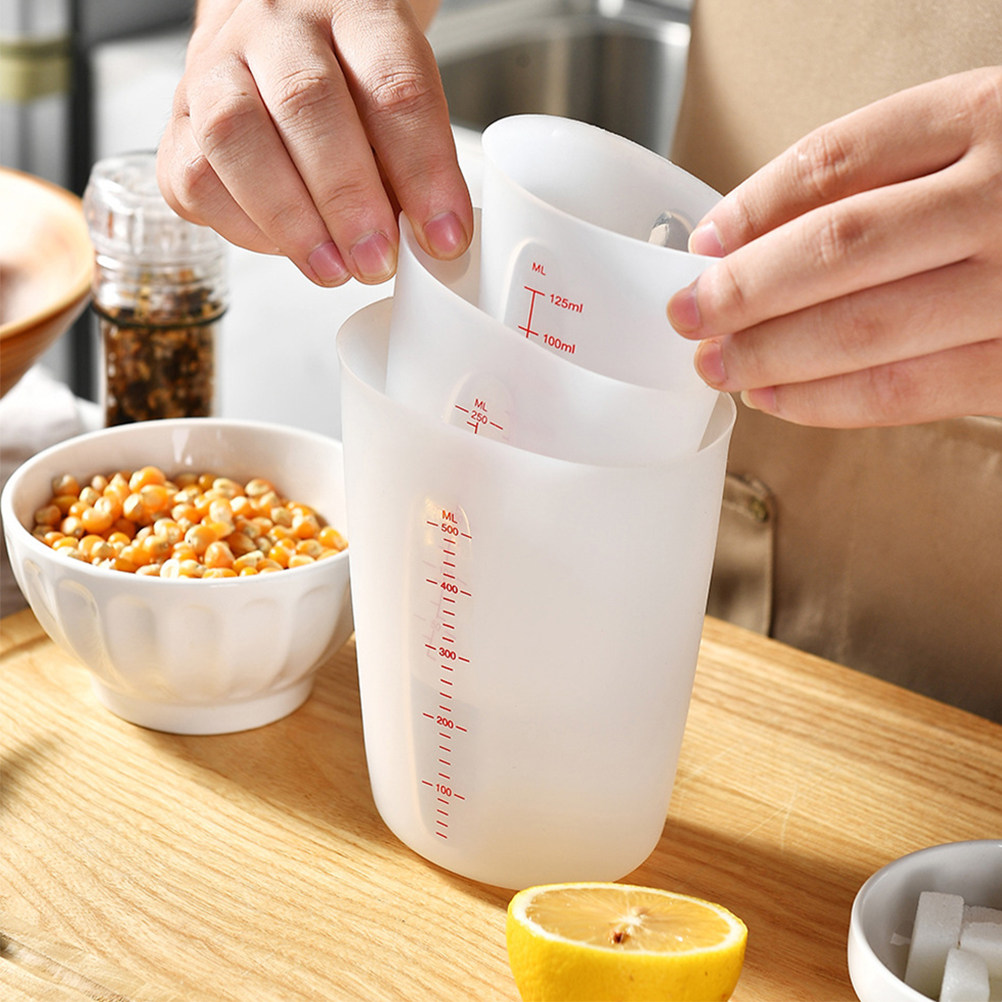 3Pcs Silicone Measuring Cups S - огляд і ціна Mixing Cup Silicone