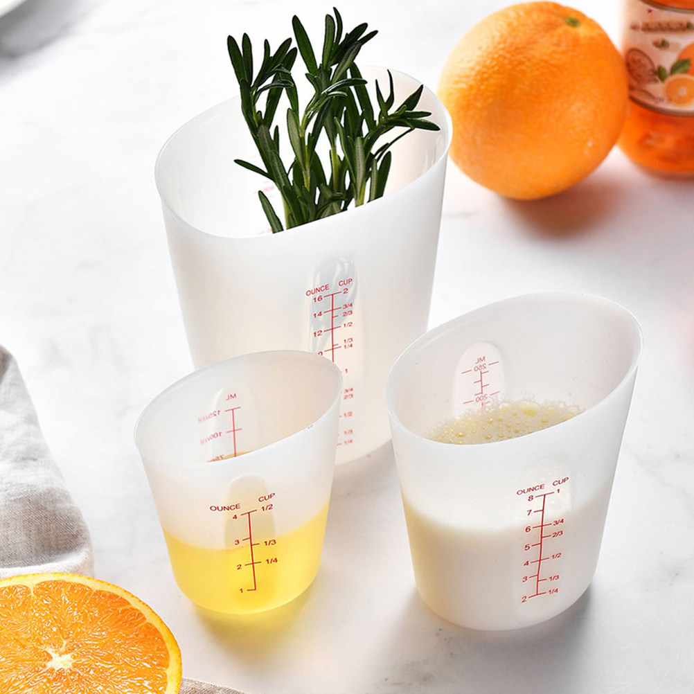 3Pcs Silicone Measuring Cups S - огляд і ціна Mixing Cup Silicone