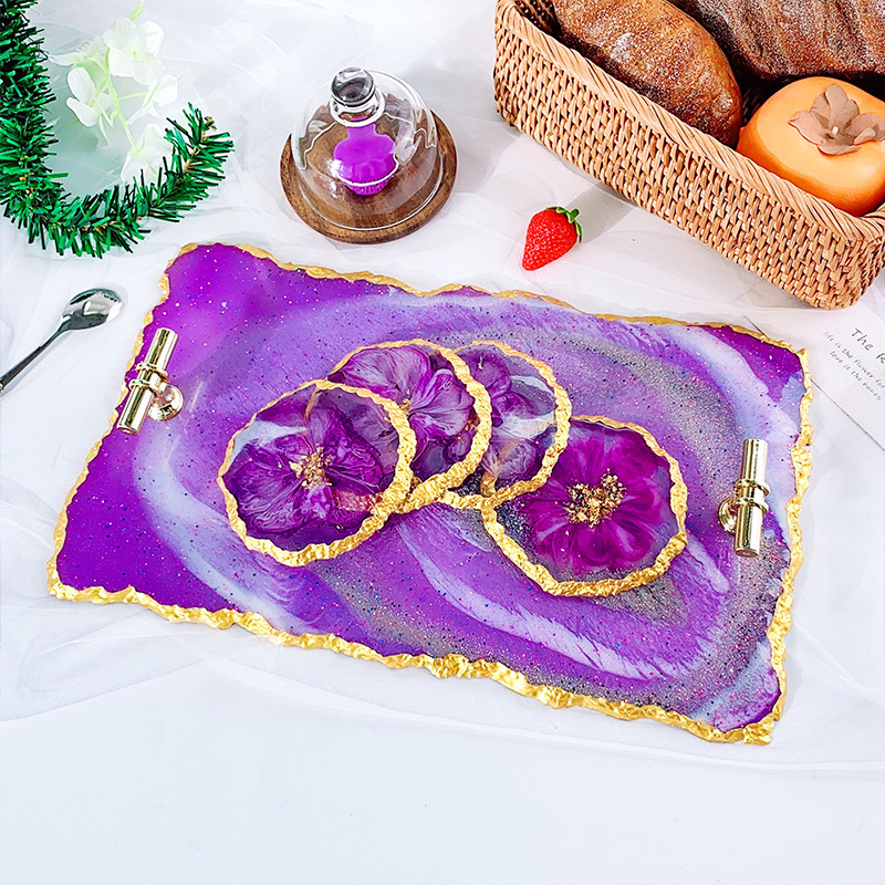 DM413 Drusy Coaster Resin Mold - огляд і ціна Resin Craft Ideas