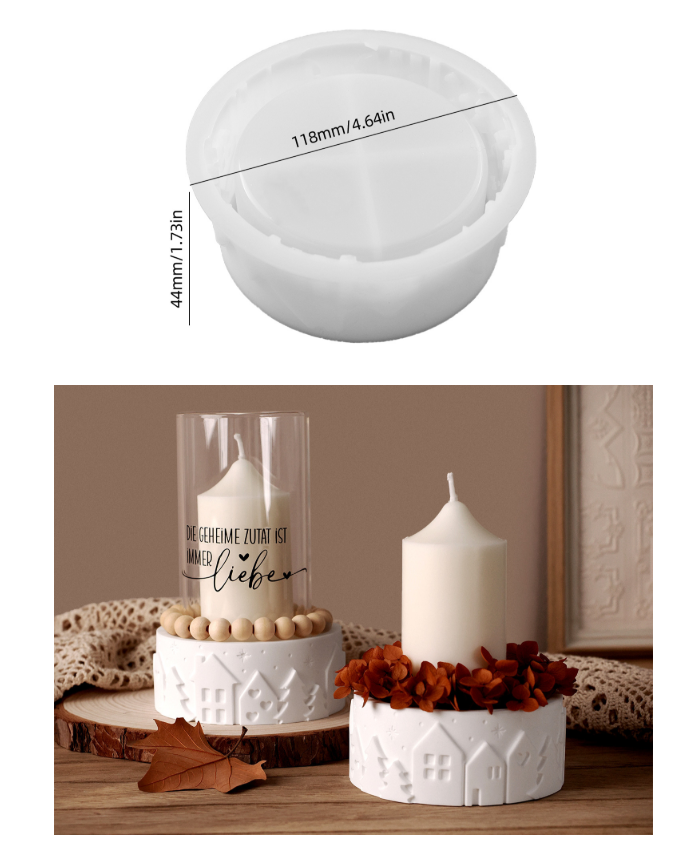 Relief House Bowl Silicone Mol - огляд і ціна Coaster Mold Round