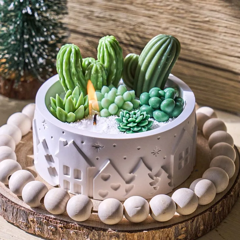 Relief House Bowl Silicone Mol - огляд і ціна Coaster Mold Round