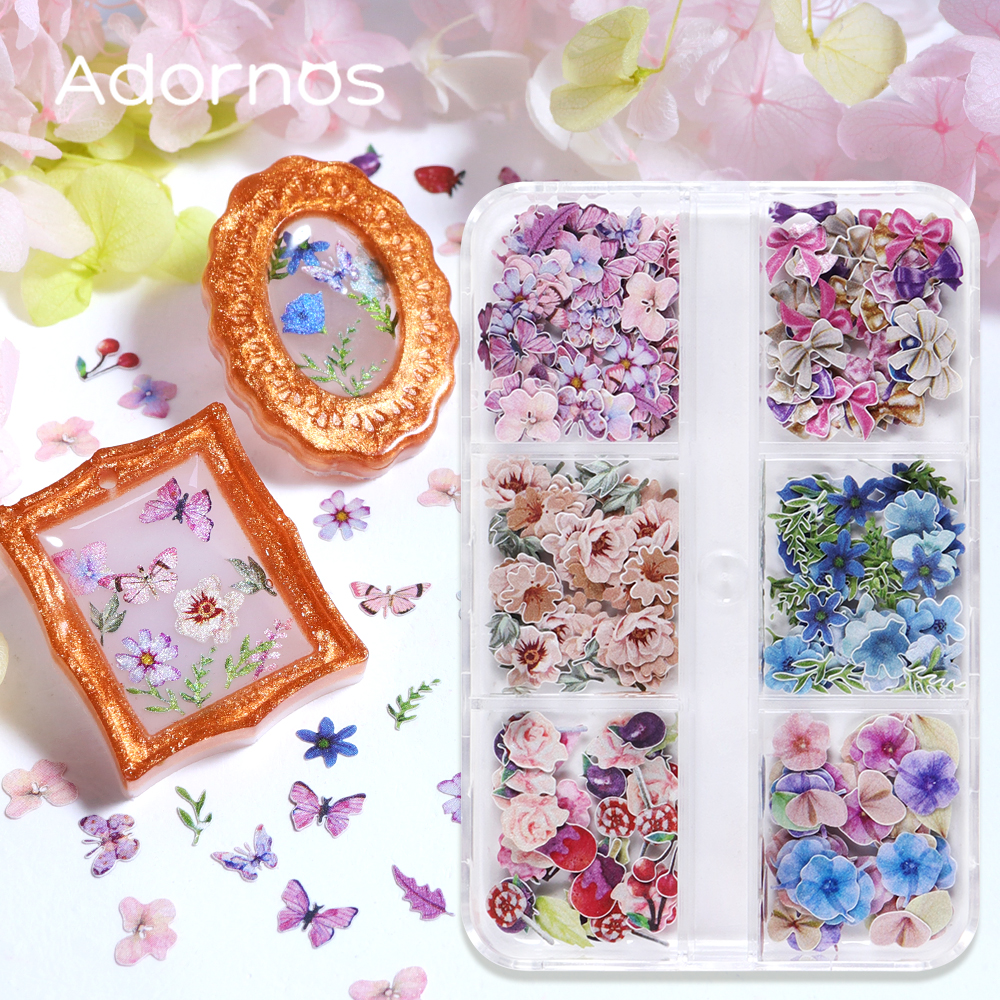 180pcs/box Wood Pulp Flowers C - огляд і ціна Resin Craft Ideas