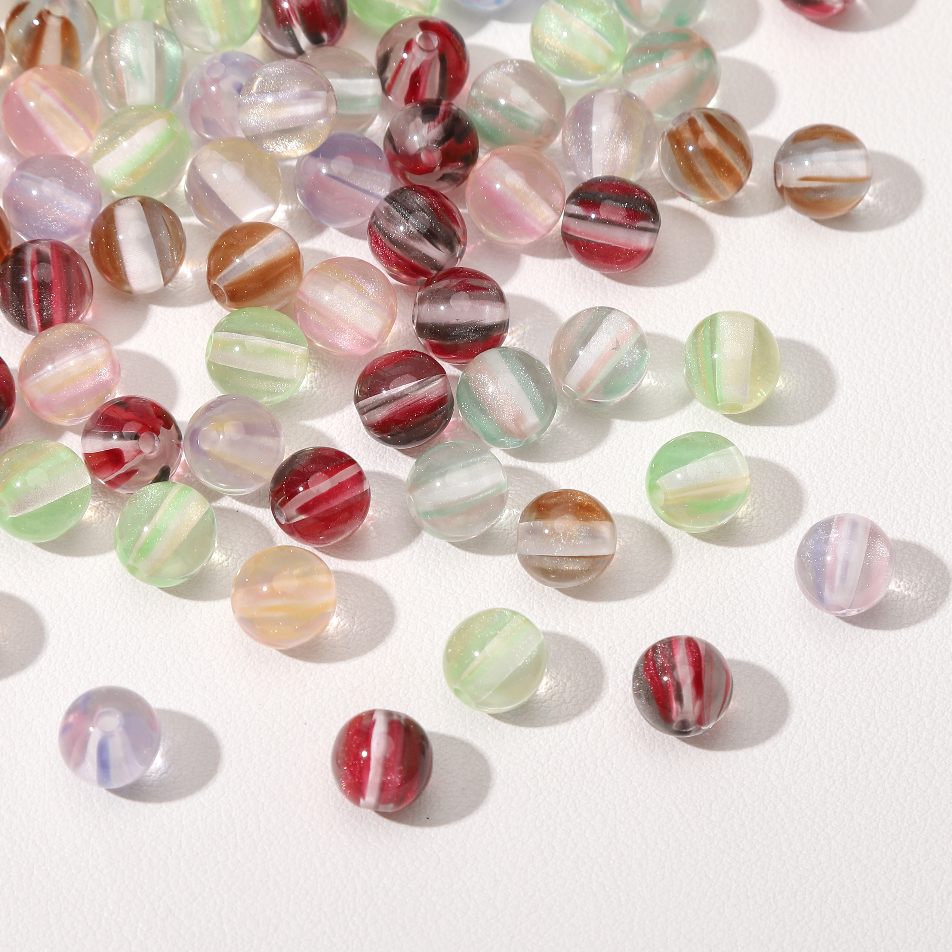 8mm 100Pcs Colorful Round Resi - огляд і ціна Resin Craft Material