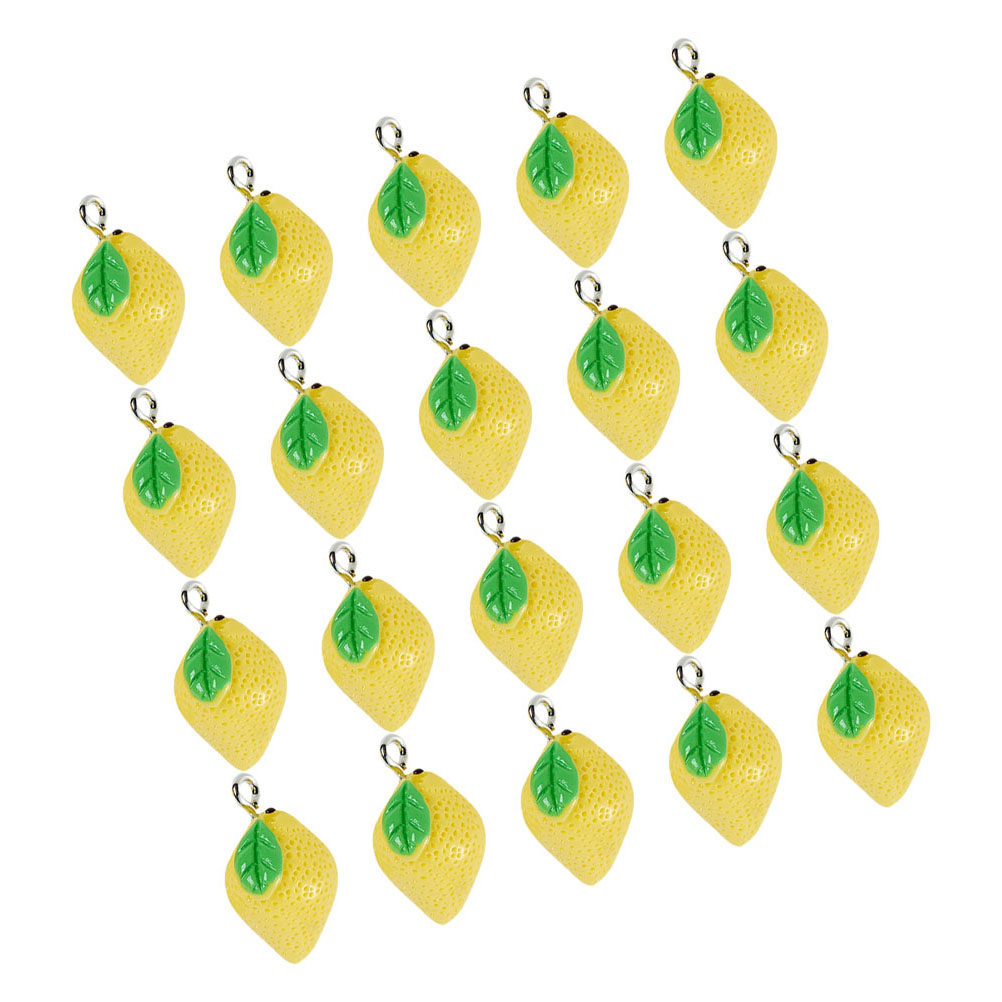 20Pcs Resin Lemon Pendant Char - огляд і ціна Resin Crafts