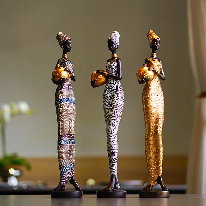 Retro African Crafts Black Wom - огляд і ціна Resin Crafts