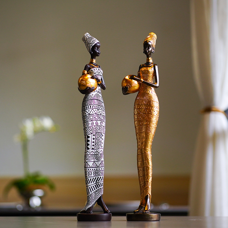Retro African Crafts Black Wom - огляд і ціна Resin Crafts