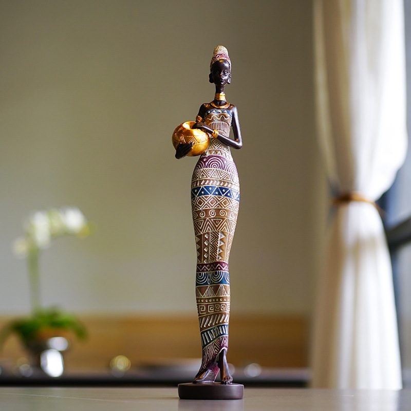 Retro African Crafts Black Wom - огляд і ціна Resin Crafts